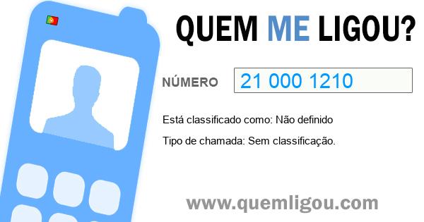 Quem me ligou do 210001210