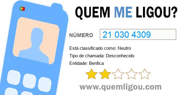 Quem me ligou do 210304309