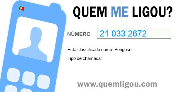Quem me ligou do 210332672