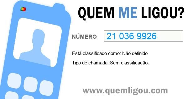 Quem me ligou do 210369926