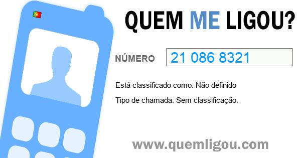 Quem me ligou do 210868321