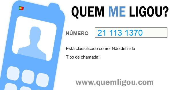 Quem me ligou do 211131370