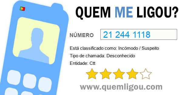 Quem me ligou do 212441118