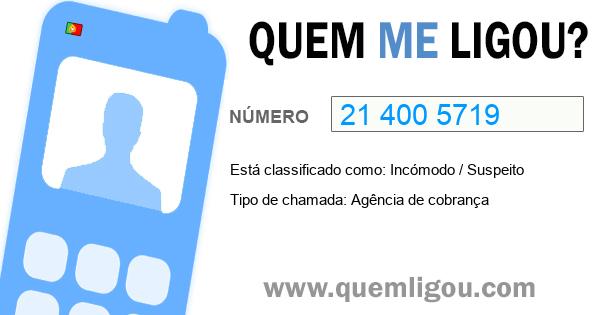 Quem me ligou do 214005719
