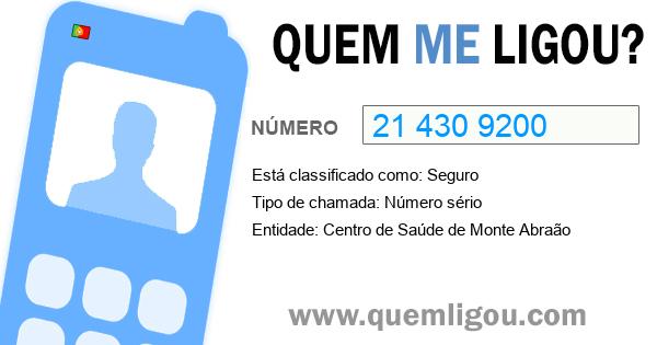 Quem me ligou do 214309200