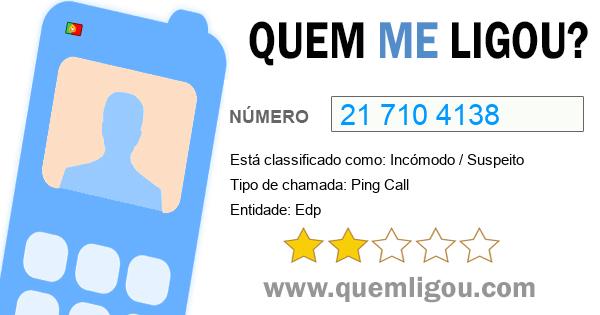Quem me ligou do 217104138