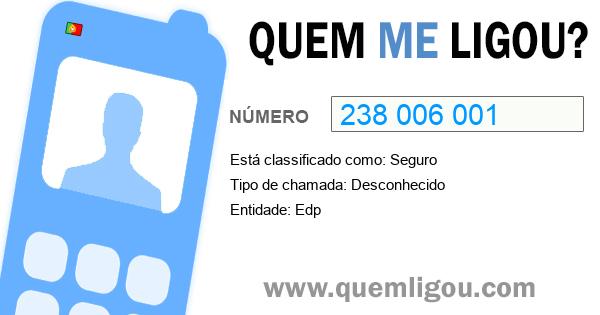 Quem me ligou do 238006001