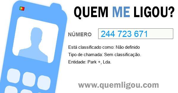 Quem me ligou do 244723671
