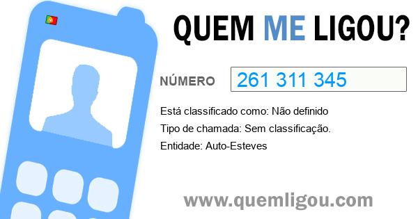 Quem me ligou do 261311345