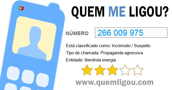 Quem me ligou do 266009975