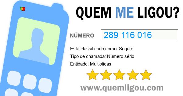 Quem me ligou do 289116016