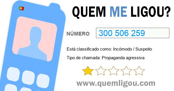 Quem me ligou do 300506259