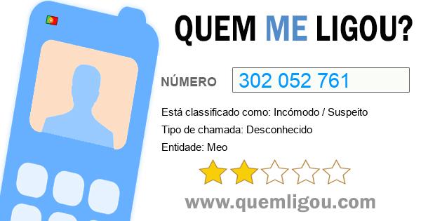 Quem me ligou do 302052761