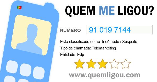 Quem me ligou do 910197144