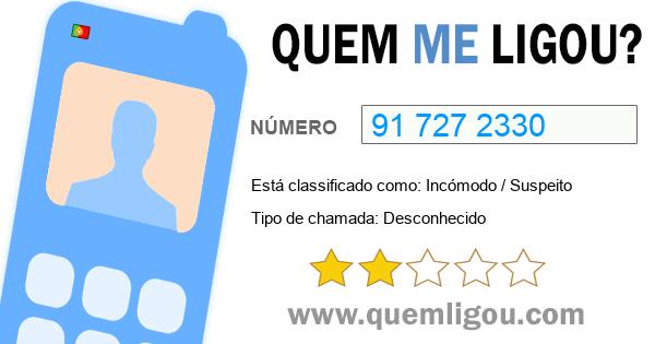 Quem me ligou do 917272330