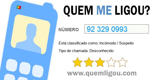 Quem me ligou do 923290993