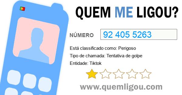 Quem me ligou do 924055263