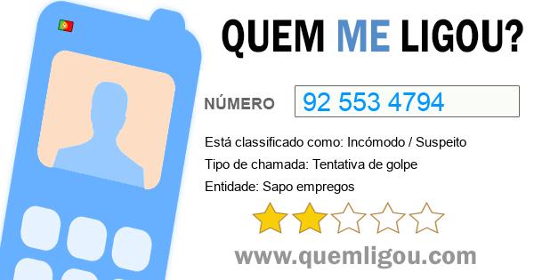 Quem me ligou do 925534794