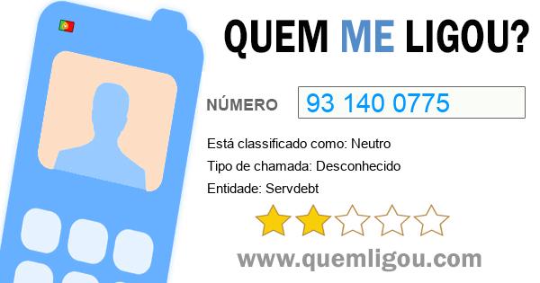 Quem me ligou do 931400775