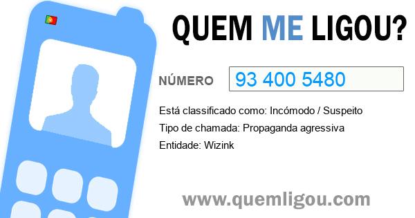 Quem me ligou do 934005480