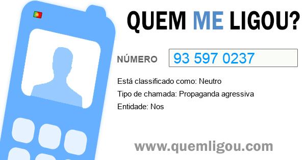 Quem me ligou do 935970237