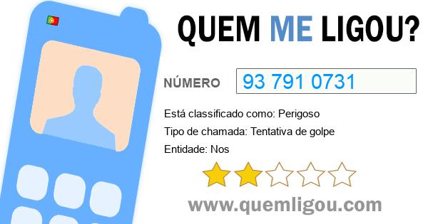 Quem me ligou do 937910731