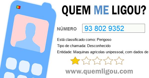 Quem me ligou do 938029352