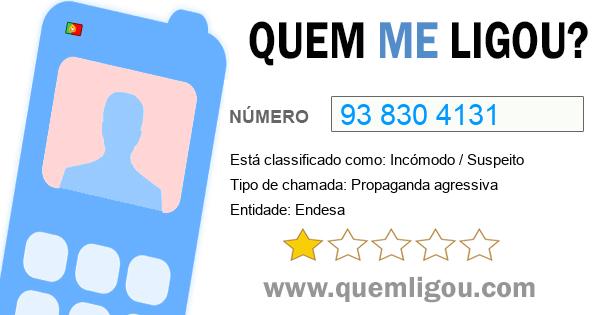 Quem me ligou do 938304131