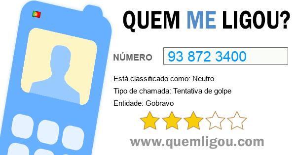 Quem me ligou do 938723400