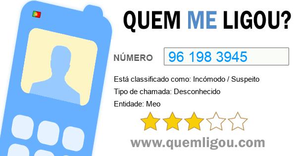 Quem me ligou do 961983945