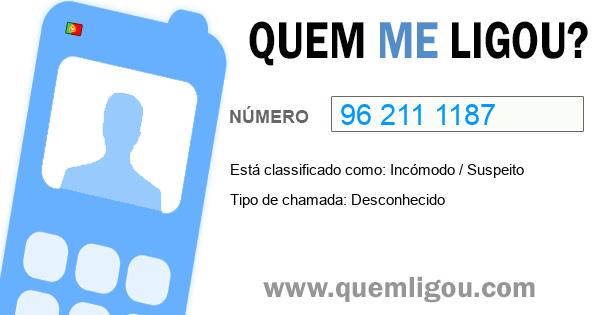 Quem me ligou do 962111187