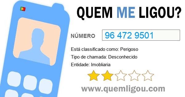 Quem me ligou do 964729501