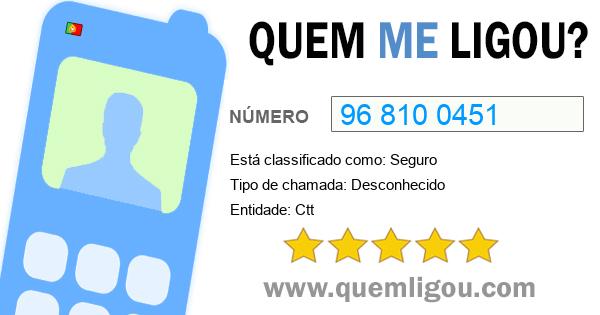 Quem me ligou do 968100451
